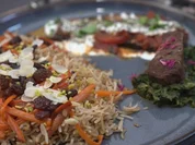 Qabuli Palau mit Borani Banjan und Sabzi - Rezept - Bild Nr. 2