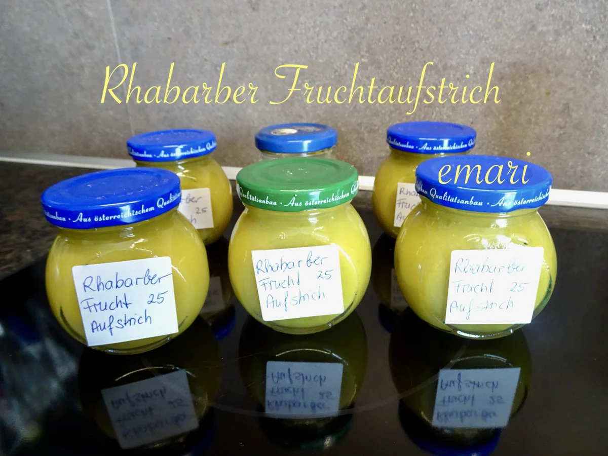 Rhabarber Sirup & Rhabarber Orangen Fruchtaufstrich - Rezept - Bild Nr. 2