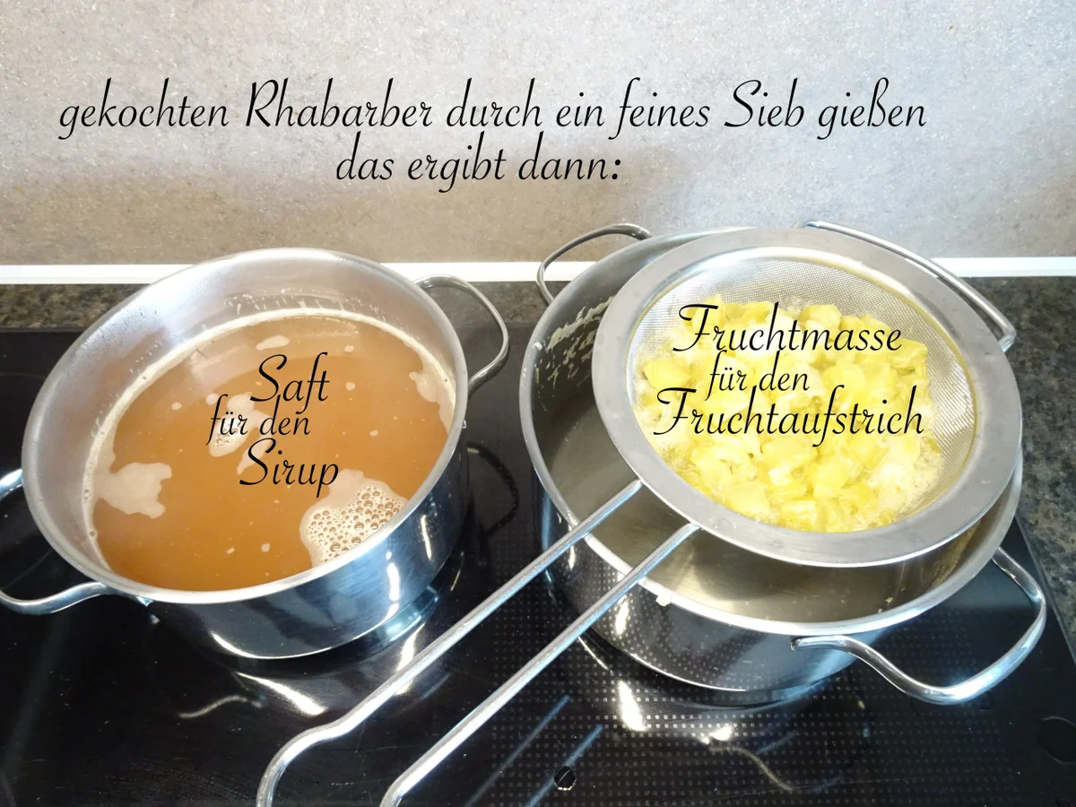 Rhabarber Sirup & Rhabarber Orangen Fruchtaufstrich - Rezept - Bild Nr. 17351