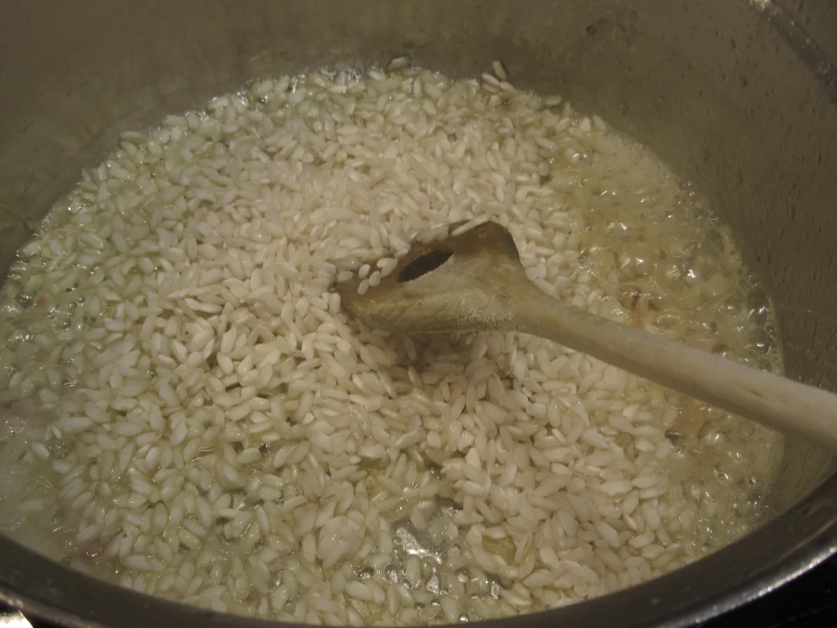 Reis: Safranrisotto mit Garnelen und Spargel - Rezept - Bild Nr. 17355