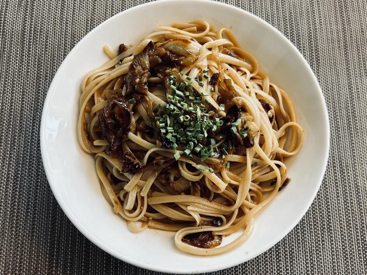 Vegane Zwiebel-Pasta - Rezept - Bild Nr. 2