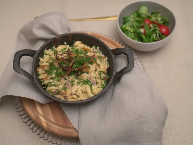 Käsespätzle mit Beilagensalat - Rezept - Bild Nr. 17356