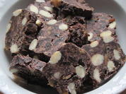 Konfekt: Schokorolle mit Trockenfrüchten - Rezept - Bild Nr. 17356