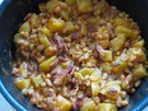 Kartoffel-Pfanne mit Ananas, Baked beans und Bacon - Rezept - Bild Nr. 17358