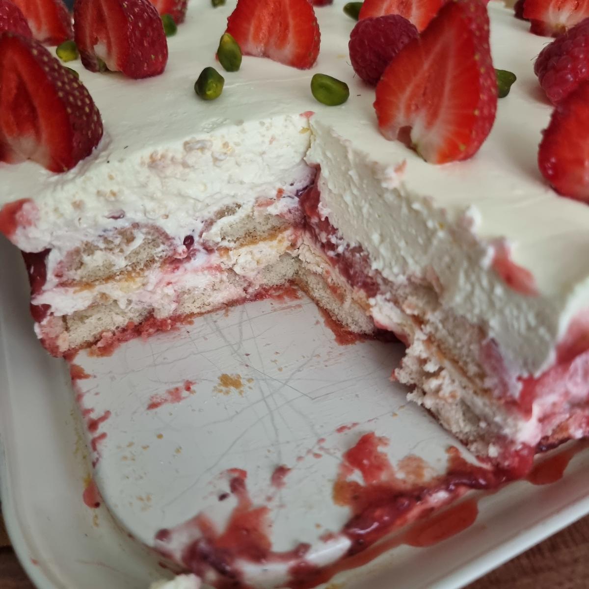 Erdbeer-Himbeer-Tiramisu - Rezept - Bild Nr. 17377