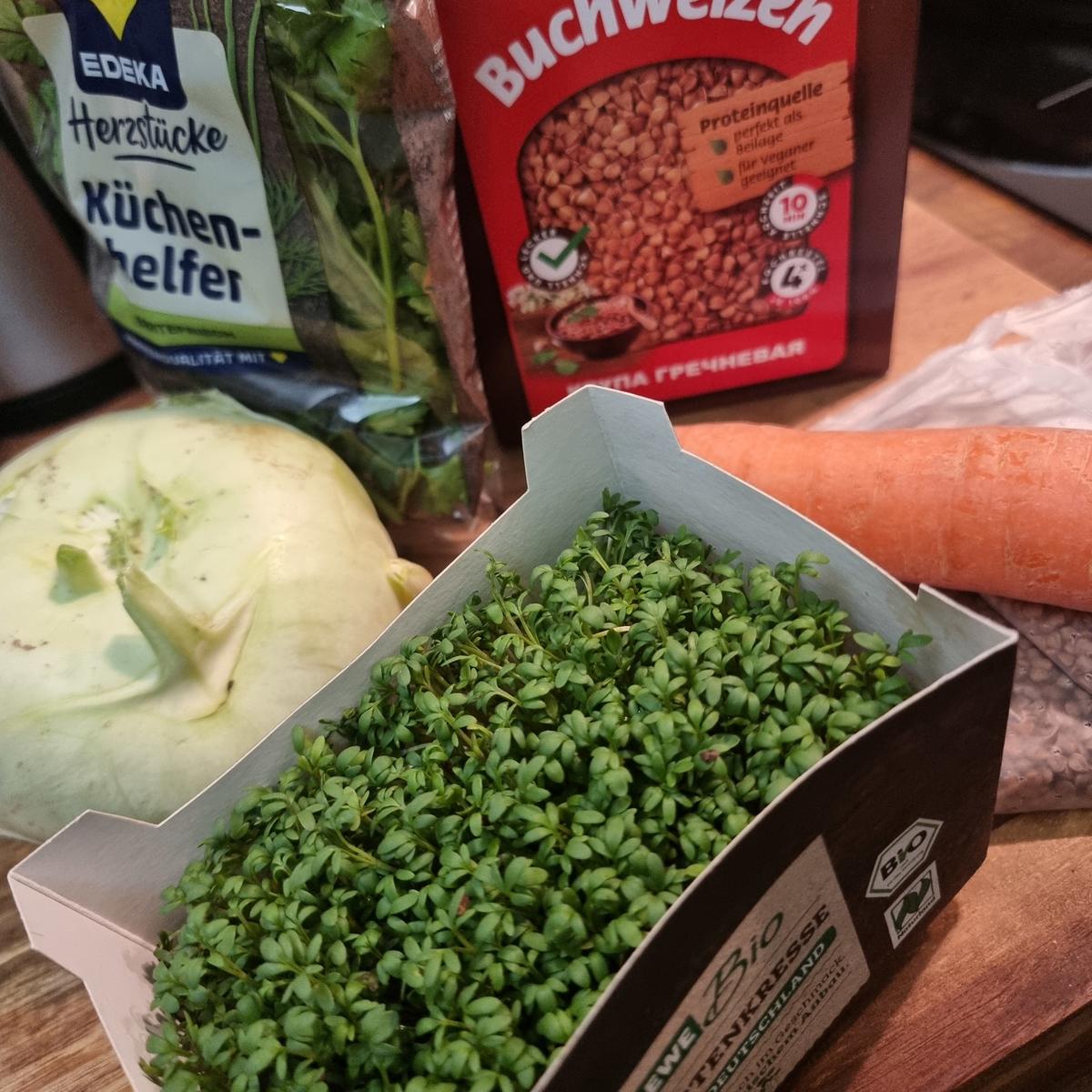Buchweizen-Frikadellen auf Kohlrabi - Rezept - Bild Nr. 17371