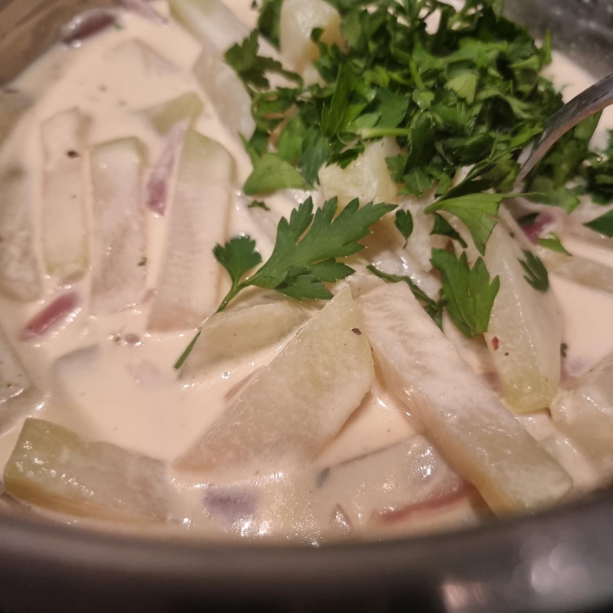 Buchweizen-Frikadellen auf Kohlrabi - Rezept - Bild Nr. 17385