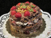 Backen : Waffeltorte mit Erdbeeren und Schokosahne - Rezept - Bild Nr. 17370