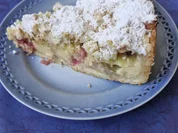 Rhabarberkuchen mit Streuseln und Pudding - Rezept - Bild Nr. 17370