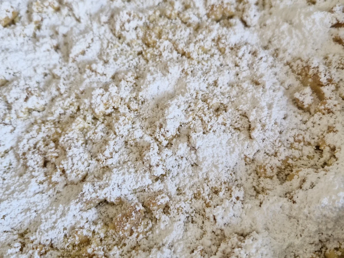 Rhabarberkuchen mit Streuseln und Pudding - Rezept - Bild Nr. 17378