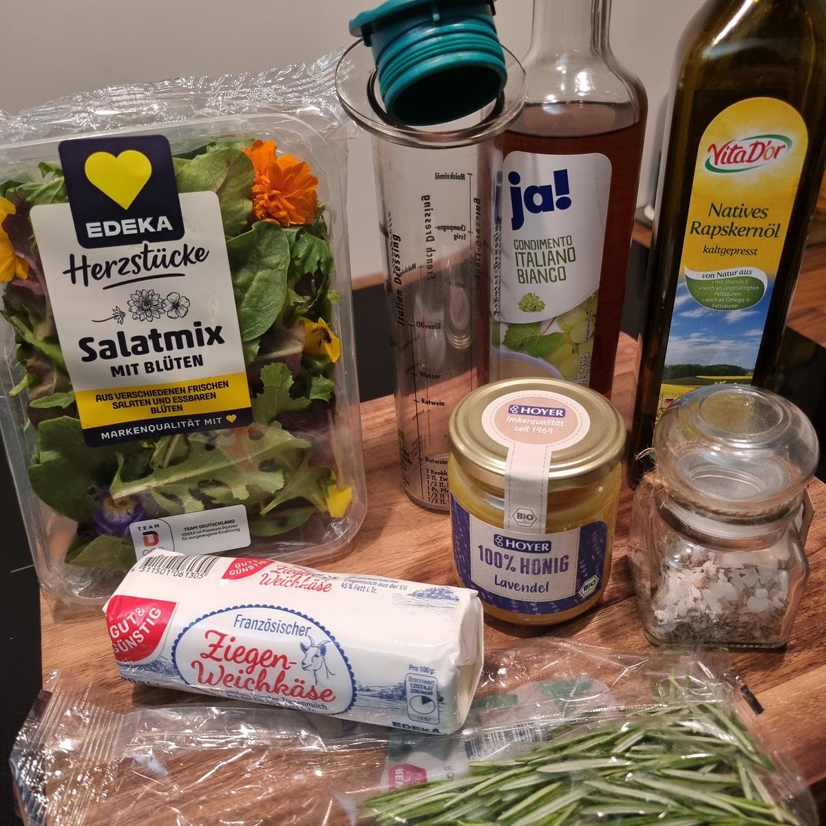 Gratinierter Ziegenkäse auf Wildkräutersalat - Rezept - Bild Nr. 17371