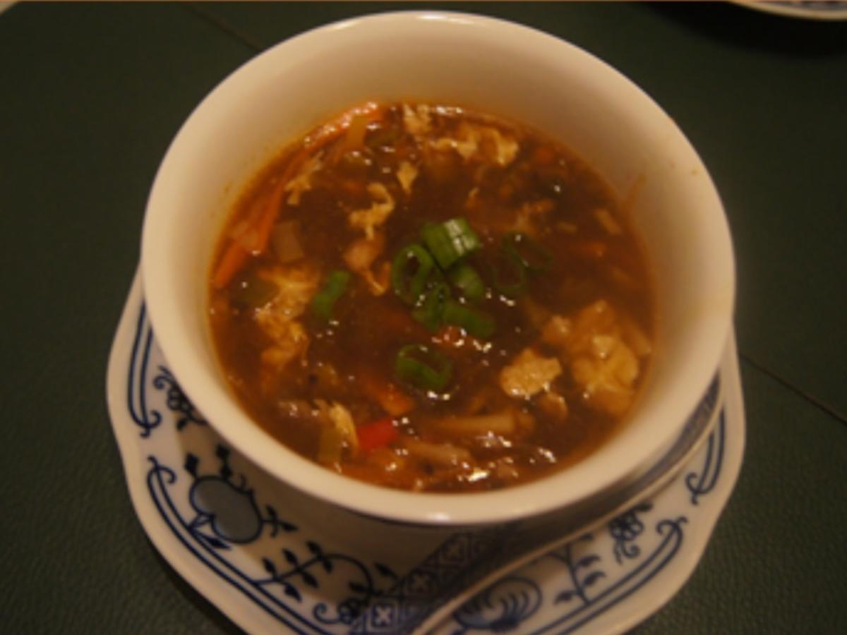 Sichuan scharf-saure Suppe mit Gemüse und Ei - Rezept - Bild Nr. 11