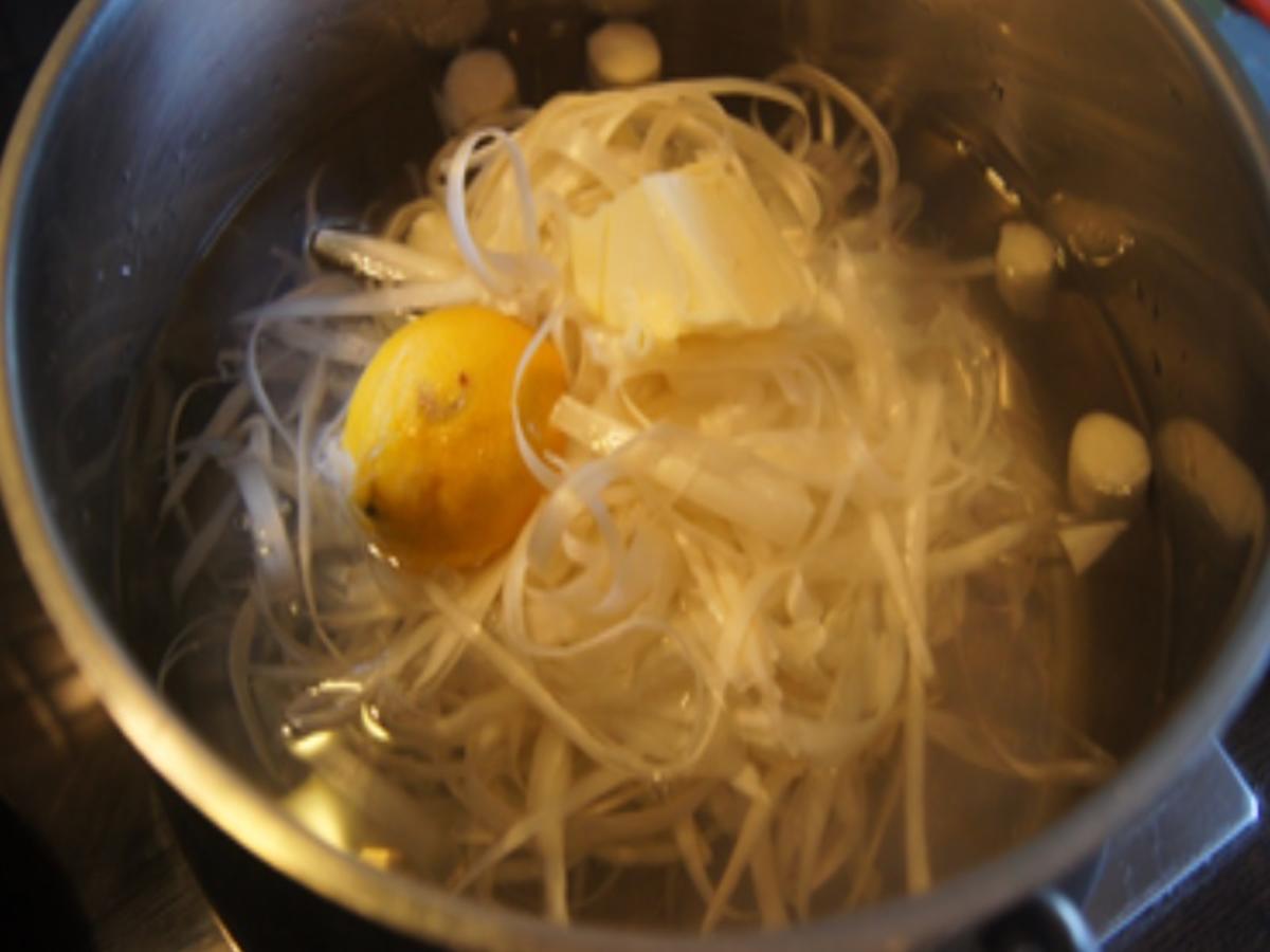 Spargel mit Orangensauce, Lachsfilet und Drillingen - Rezept - Bild Nr. 5