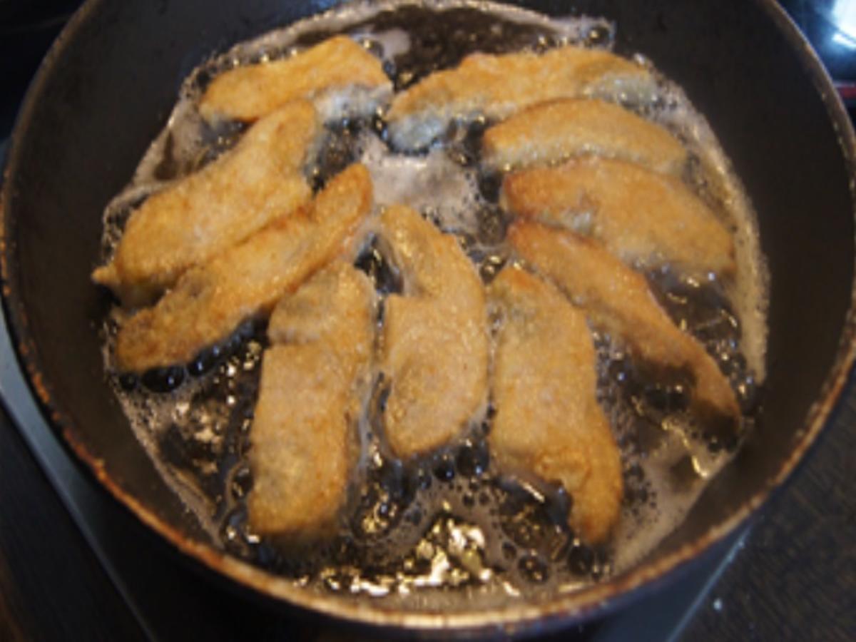 Steinpilzschnitzel mit Rahmkohlrabi und Sellerie-Kartoffel-Stampf - Rezept - Bild Nr. 5