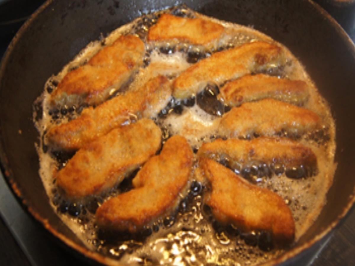 Steinpilzschnitzel mit Rahmkohlrabi und Sellerie-Kartoffel-Stampf - Rezept - Bild Nr. 6