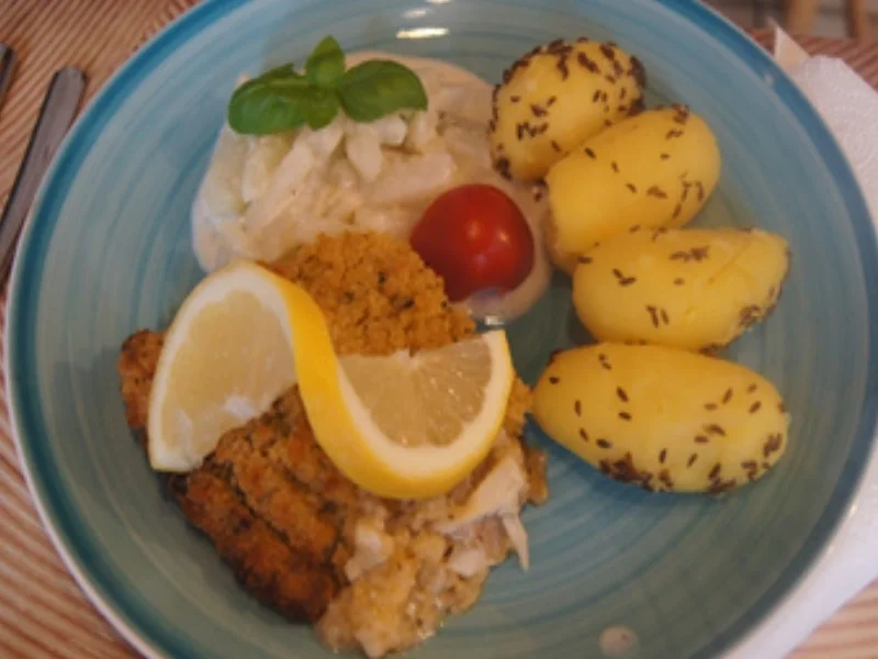 Schlemmerfilet mit Rahm-Kohlrabi und Kümmel-Pellkartoffeln - Rezept - Bild Nr. 12