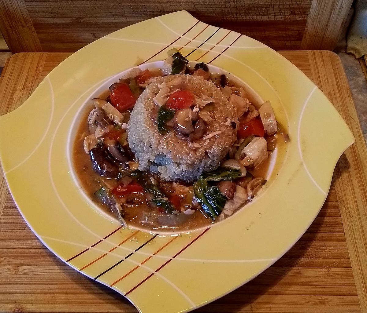 Hähnchen- Pak-Choi mit Kokosmilch - Rezept - Bild Nr. 2