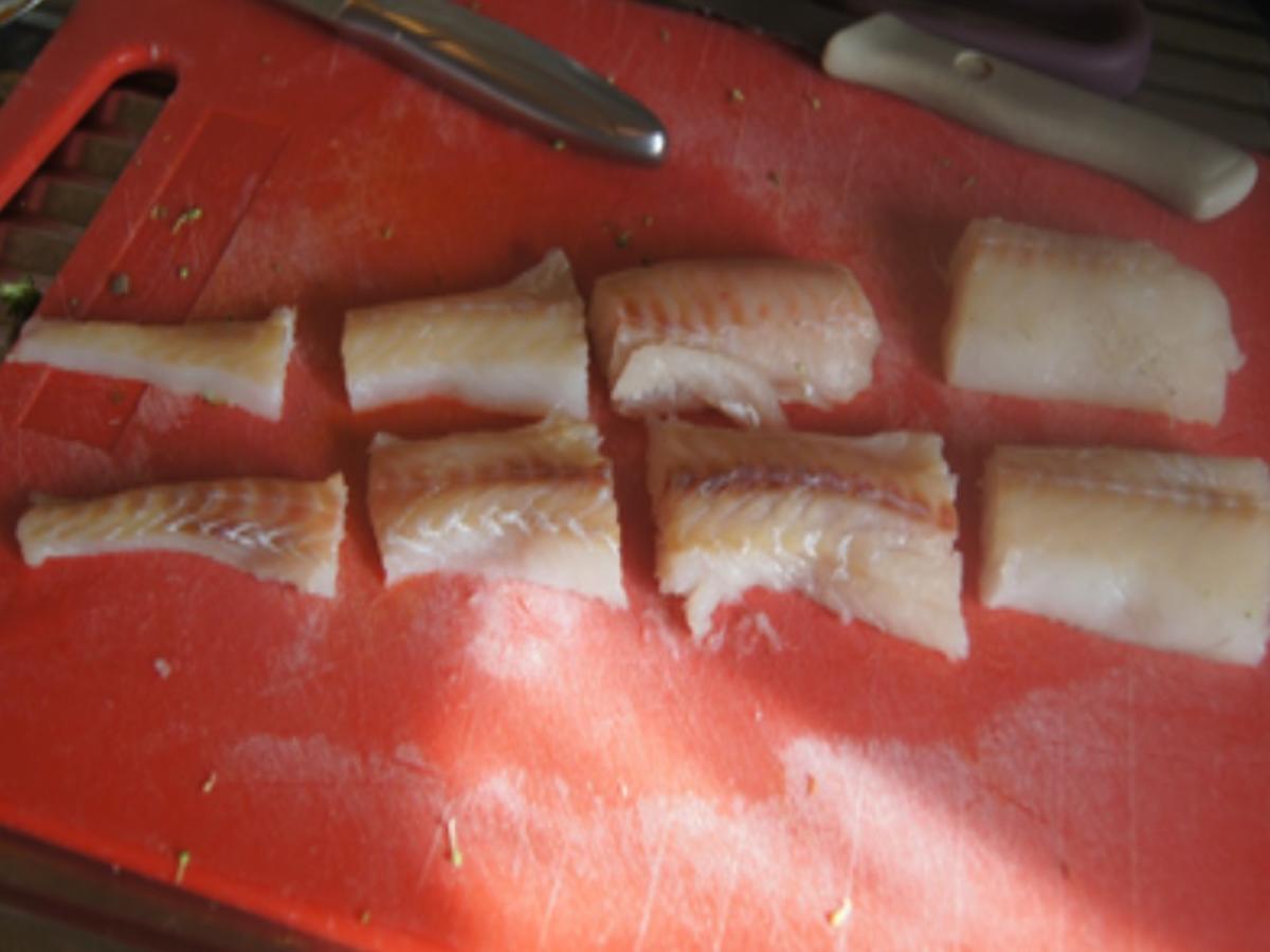 Knusperfisch mit Brokkoli und Möhren-Kartoffel-Stampf - Rezept - Bild Nr. 17390