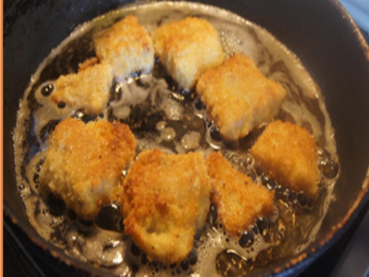 Knusperfisch mit Brokkoli und Möhren-Kartoffel-Stampf - Rezept - Bild Nr. 17393