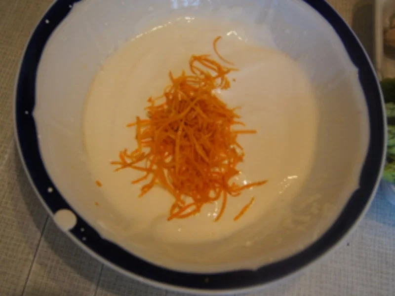 Spargelduo mit Joghurt-Orangen-Sauce und Butter-Frühkartoffeln - Rezept - Bild Nr. 17395