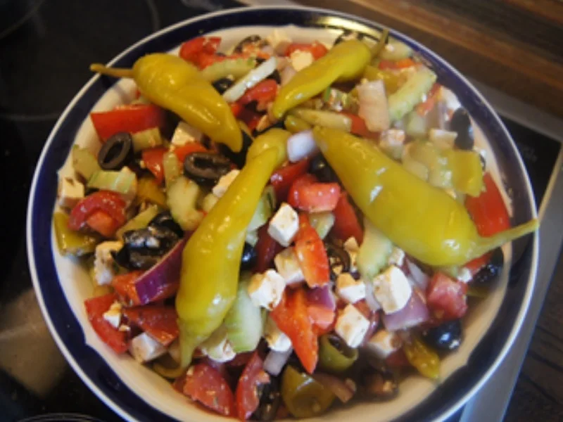 Bauernsalat griechischer Art - Rezept - Bild Nr. 17388
