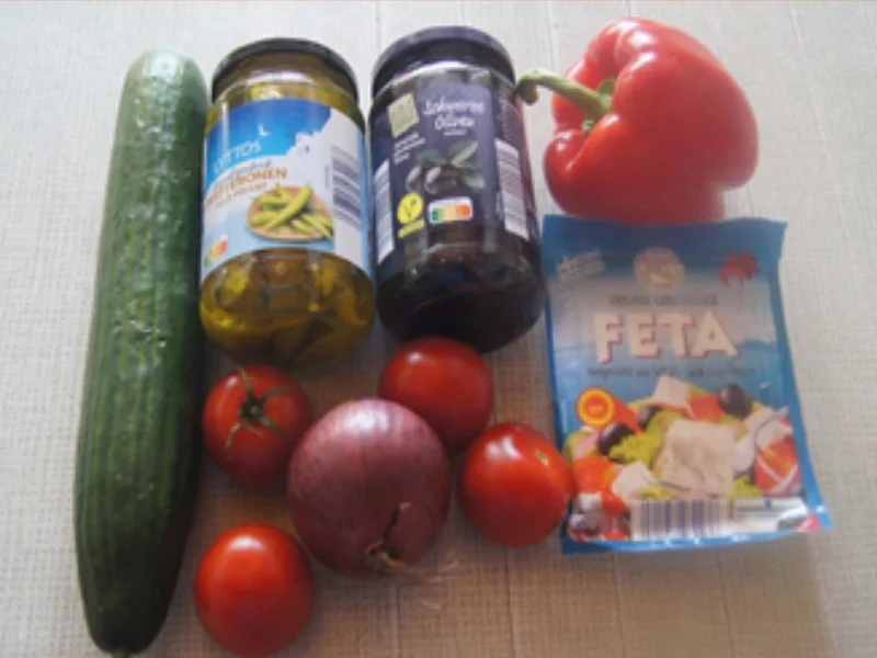 Bauernsalat griechischer Art - Rezept - Bild Nr. 17389