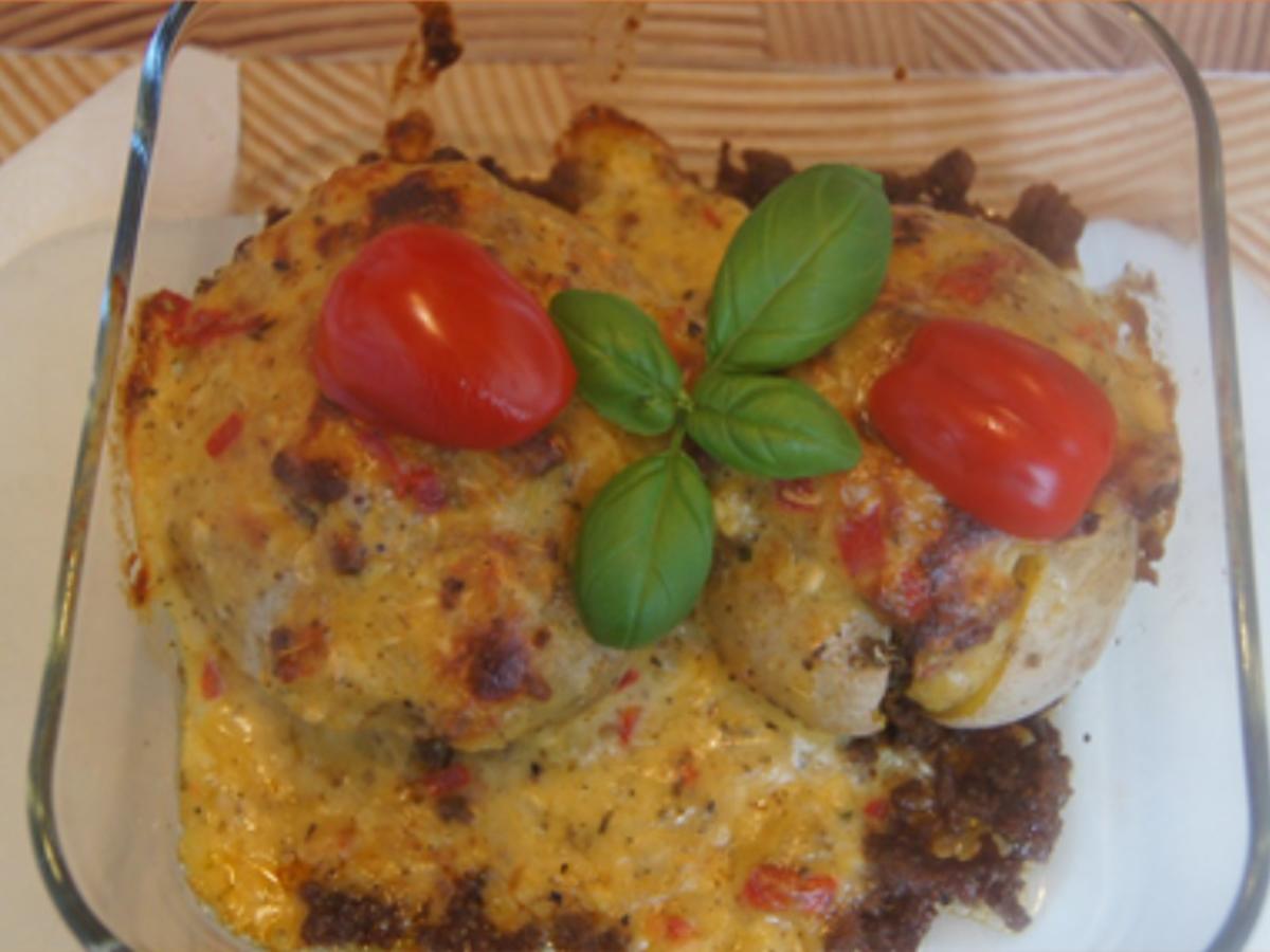 Backofenkartoffeln mit Rindermettfüllung - Rezept - Bild Nr. 17403