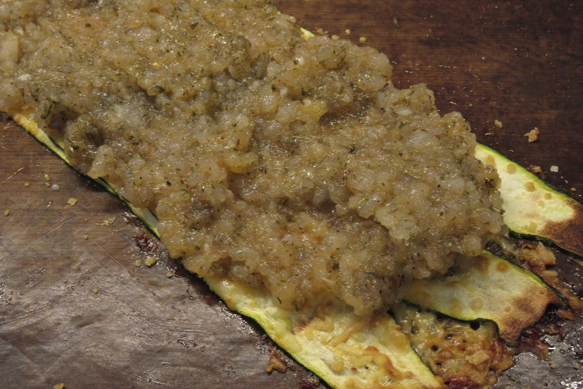 Fisch: Hechtfarce in einer Zucchinirolle - Rezept - Bild Nr. 6