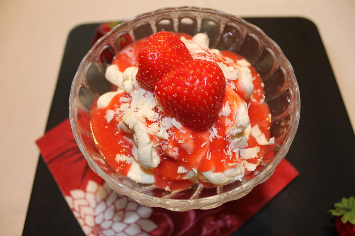 Spaghetti - Eis -  Dessert - Rezept - Bild Nr. 17390