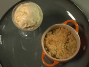 Apple-Crumble mit Vanille-Eis - Rezept - Bild Nr. 17389