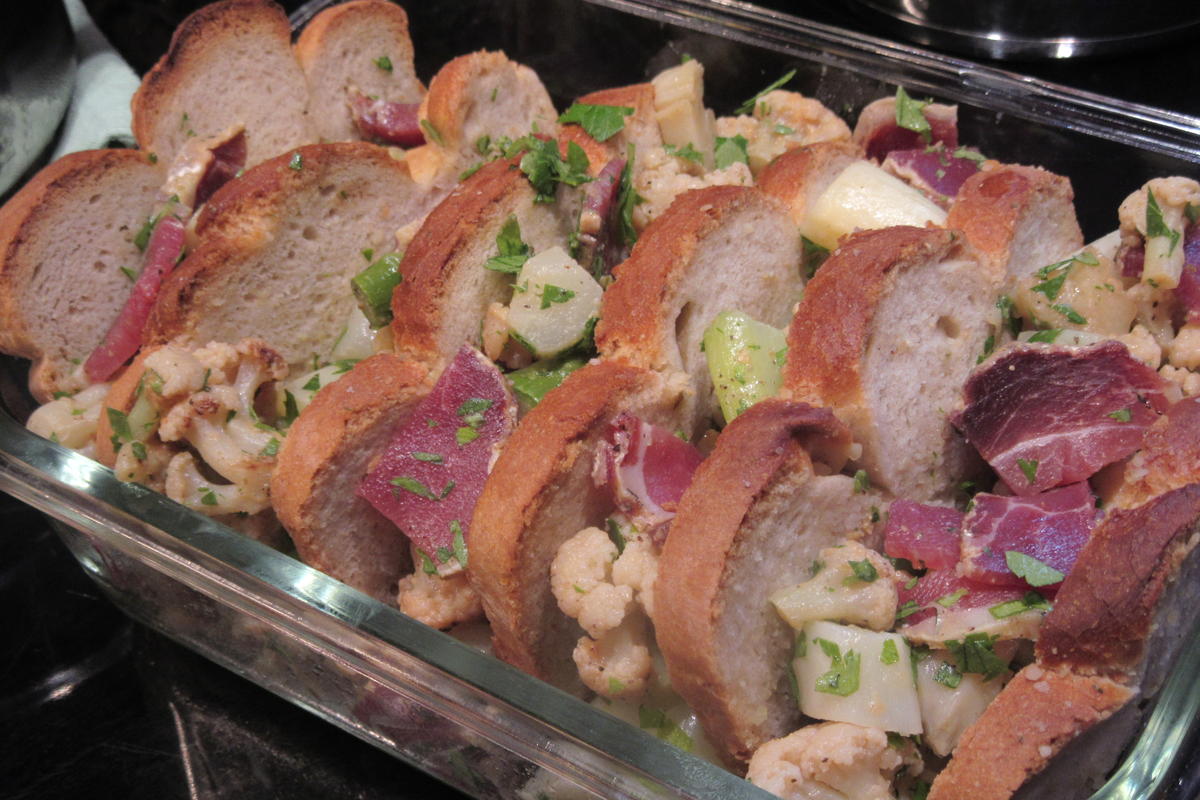 Auflauf: Brotauflauf mit Gemüse - Rezept - Bild Nr. 17395