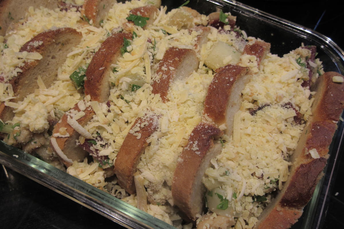 Auflauf: Brotauflauf mit Gemüse - Rezept - Bild Nr. 17396