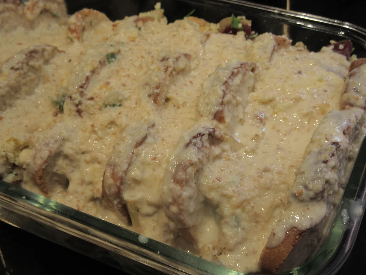 Rezept: Auflauf: Brotauflauf mit Gemüse Bild Nr. 17398 Auflauf: Brotauflauf mit Gemüse - Rezept - Bild Nr. 17398