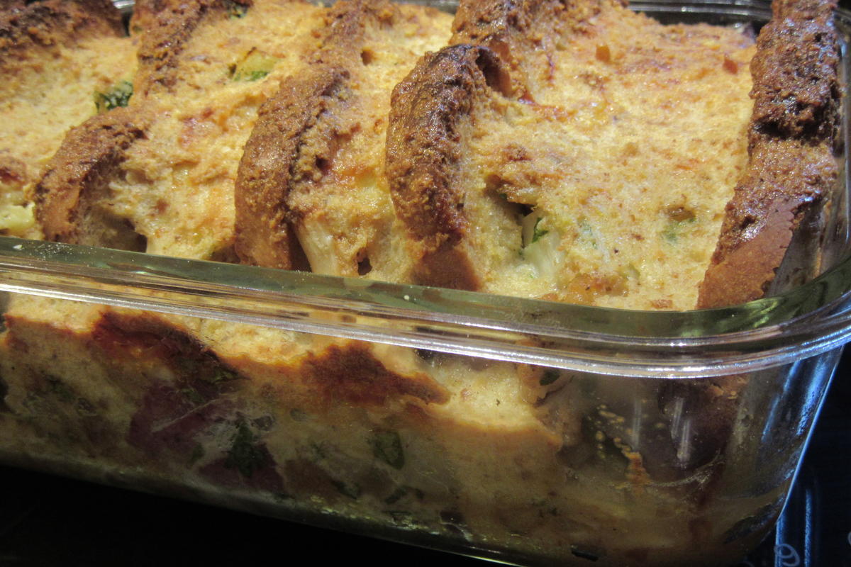 Auflauf: Brotauflauf mit Gemüse - Rezept - Bild Nr. 17399