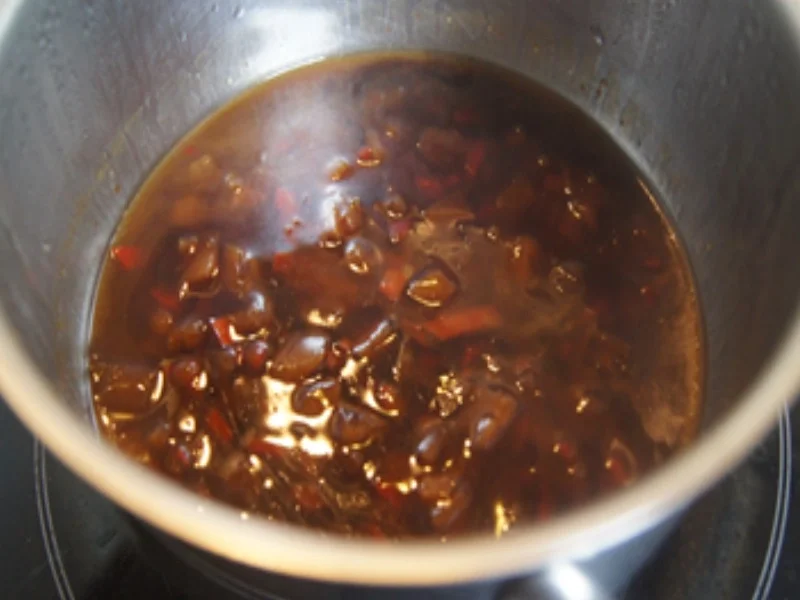 Würzige Hackfleischbällchen mit Ananas-Chili-Sauce und Basmatireis - Rezept - Bild Nr. 17398