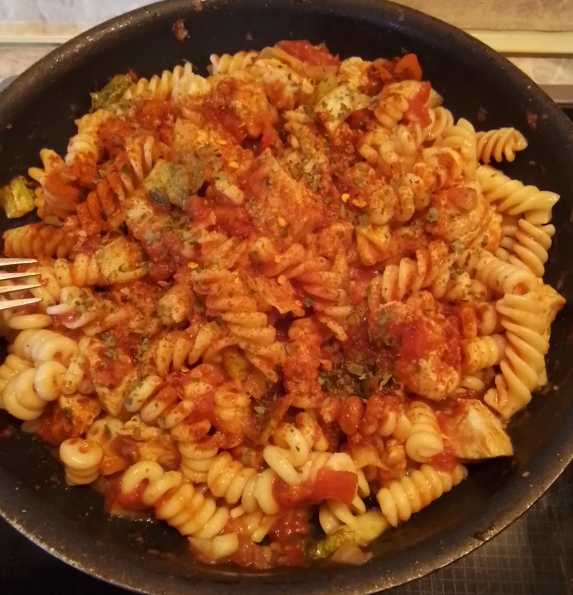Nudel Pfanne mit Pute und Pak Choi - Rezept - Bild Nr. 17389
