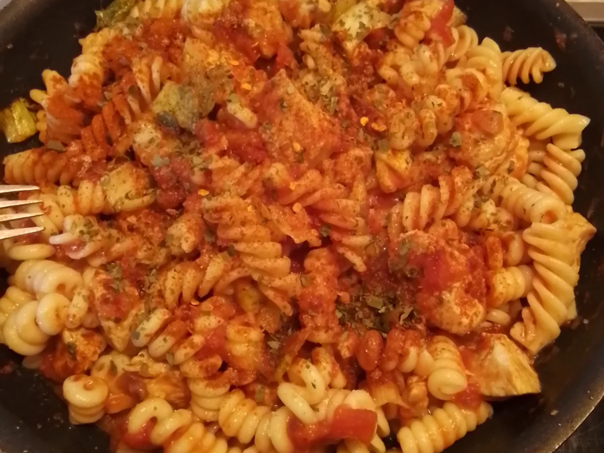 Nudel Pfanne mit Pute und Pak Choi - Rezept - Bild Nr. 17389