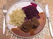 Schwäbische Rolle mit handgeschabten Spätzle - Rezept - Bild Nr. 17389