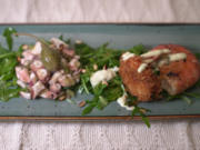 Oktopustatar mit Garnelen und Rucolasalat - Rezept - Bild Nr. 17389