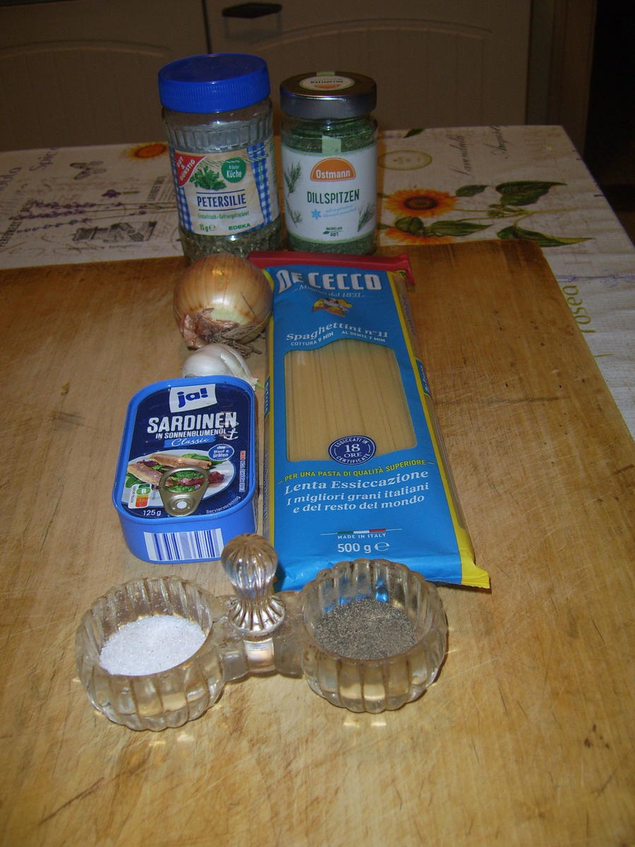 Spagetti mit Ölsardinen - Rezept - Bild Nr. 3