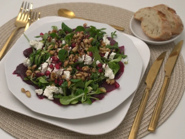 Rote-Beete-Carpaccio mit Baguette - Rezept - Bild Nr. 17390
