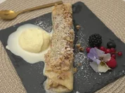 Überbackene Palacinke mit Vanille-Eis - Rezept - Bild Nr. 17390