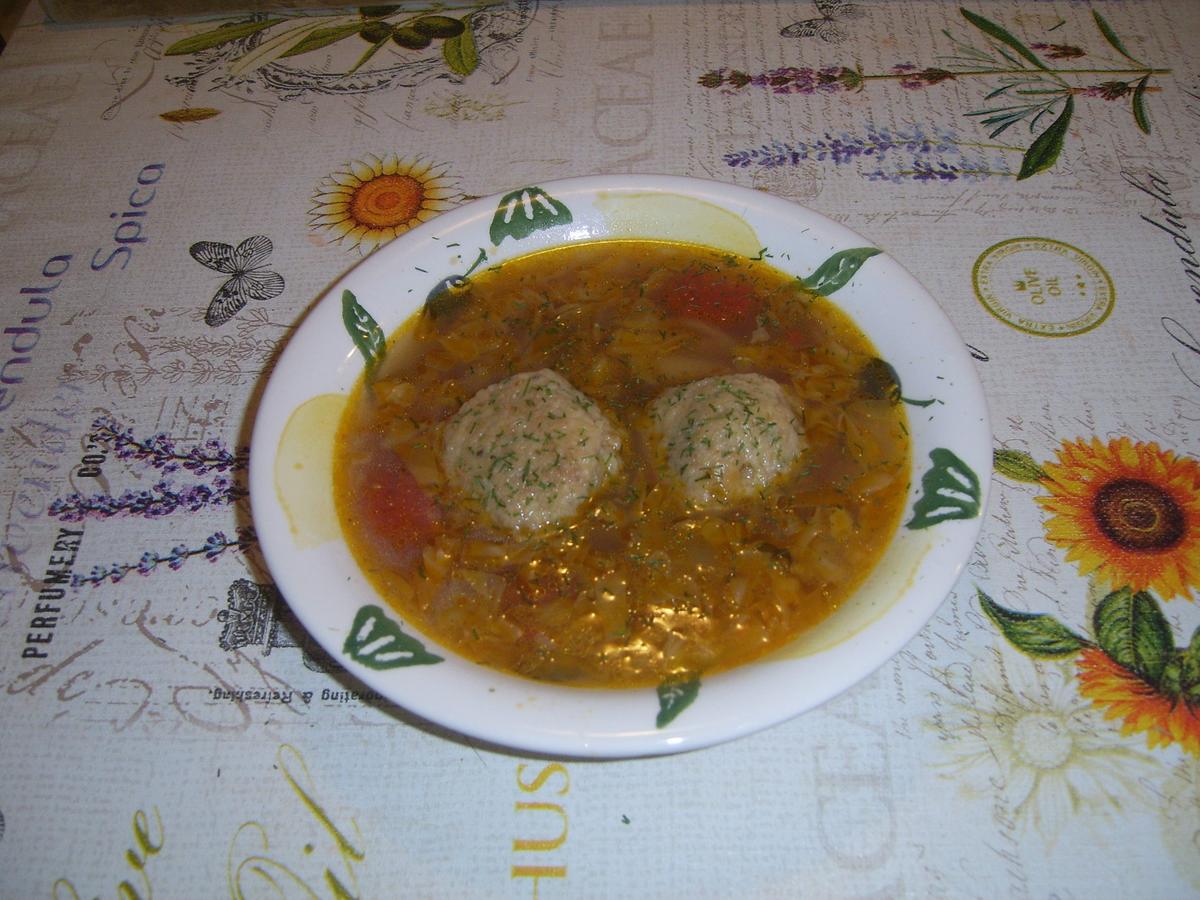 Krautsuppe mit Hackbällchen - Rezept - Bild Nr. 17397