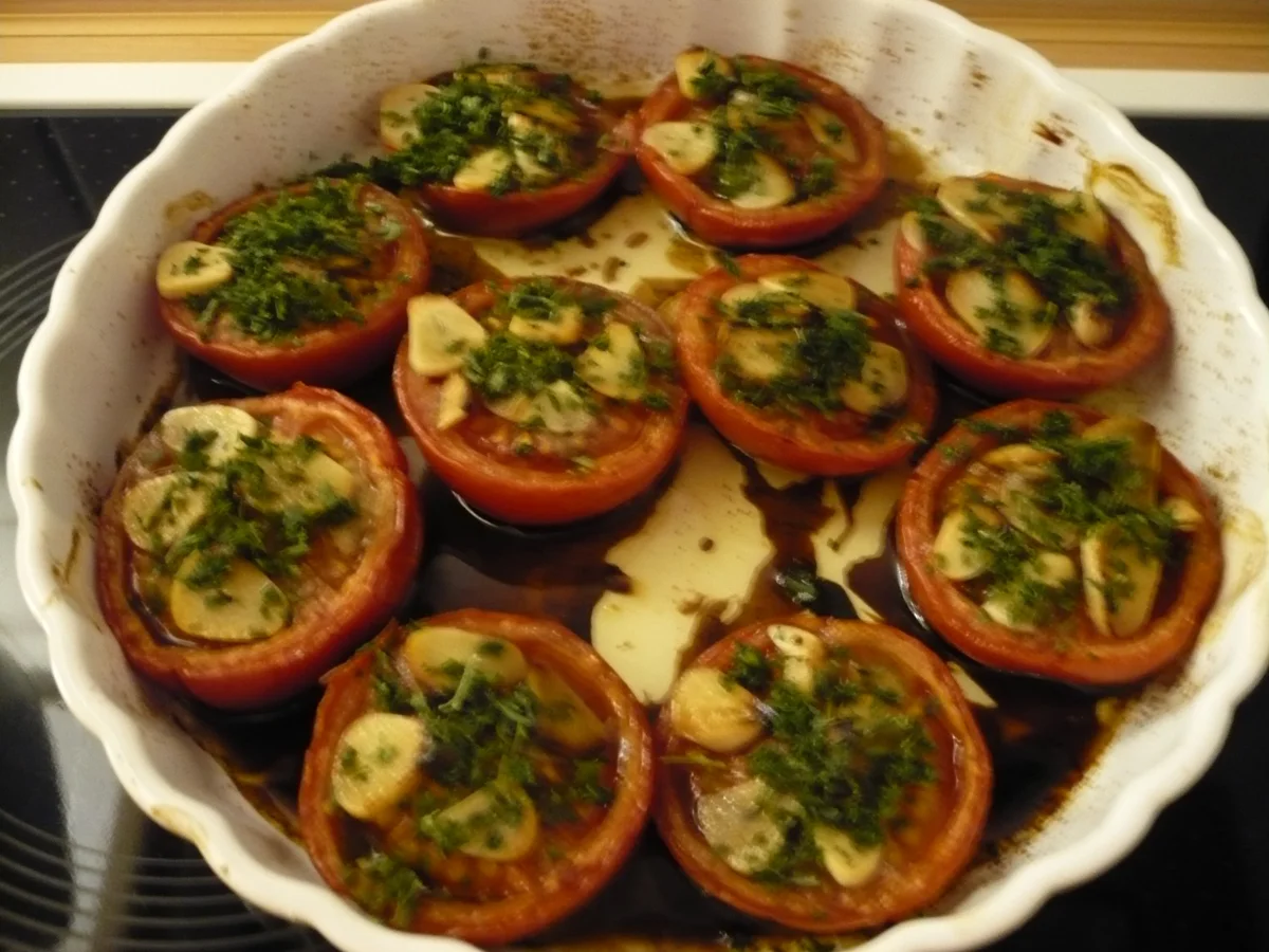 Geröstete Tomaten mit Honig und Knoblauch - Rezept - Bild Nr. 5