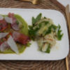 Thunfisch auf Avocadopüree und Apfel-Fenchel-Salat in Orangen-Vinaigrette - Rezept - Bild Nr. 17403