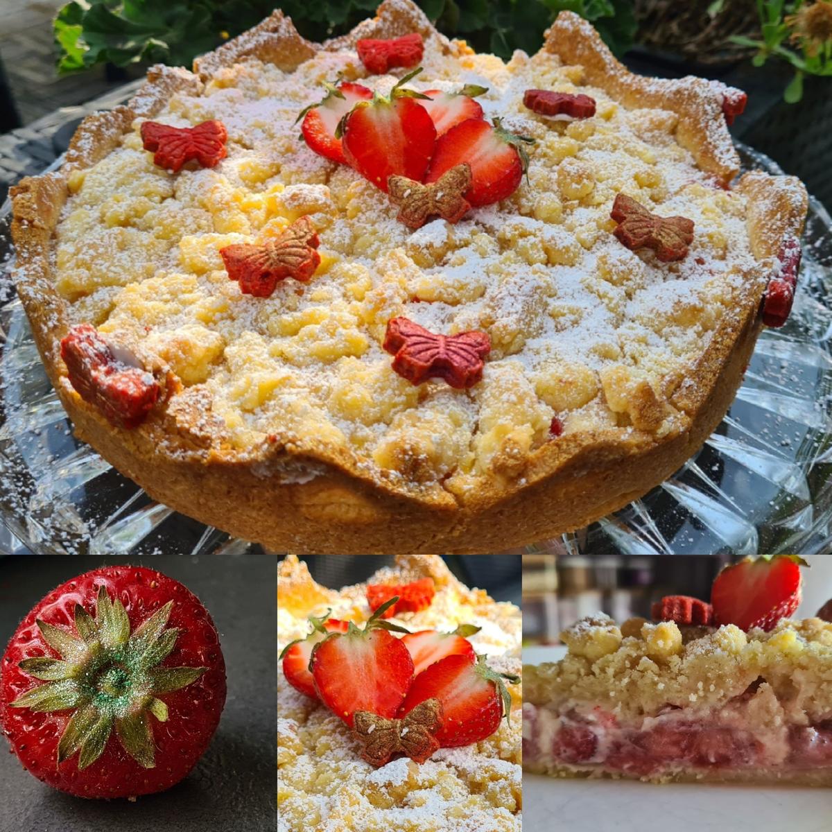 Rezept: Erdbeerkuchen mit Streusel 26 cm form Bild Nr. 17403 Erdbeerkuchen mit Streusel 26 cm form - Rezept - Bild Nr. 17403