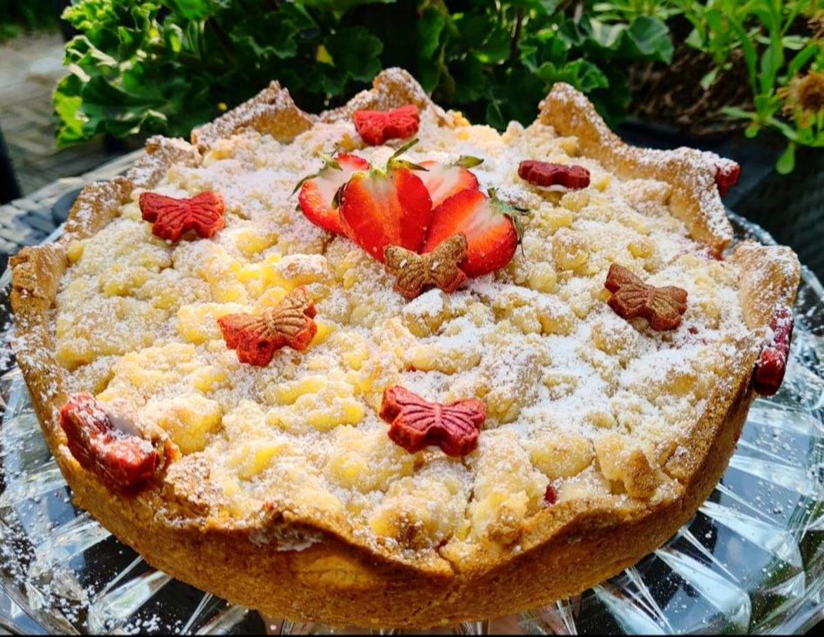 Erdbeerkuchen mit Streusel 26 cm form - Rezept - Bild Nr. 17404