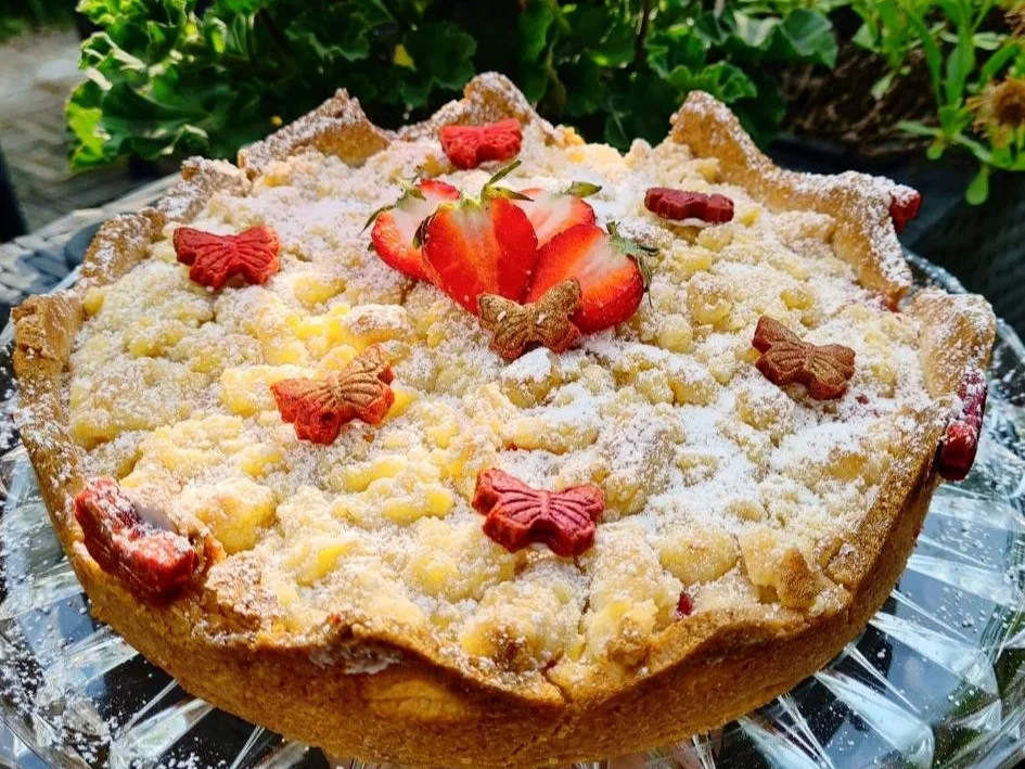 Rezept: Erdbeerkuchen mit Streusel 26 cm form Bild Nr. 17404 Erdbeerkuchen mit Streusel 26 cm form - Rezept - Bild Nr. 17404