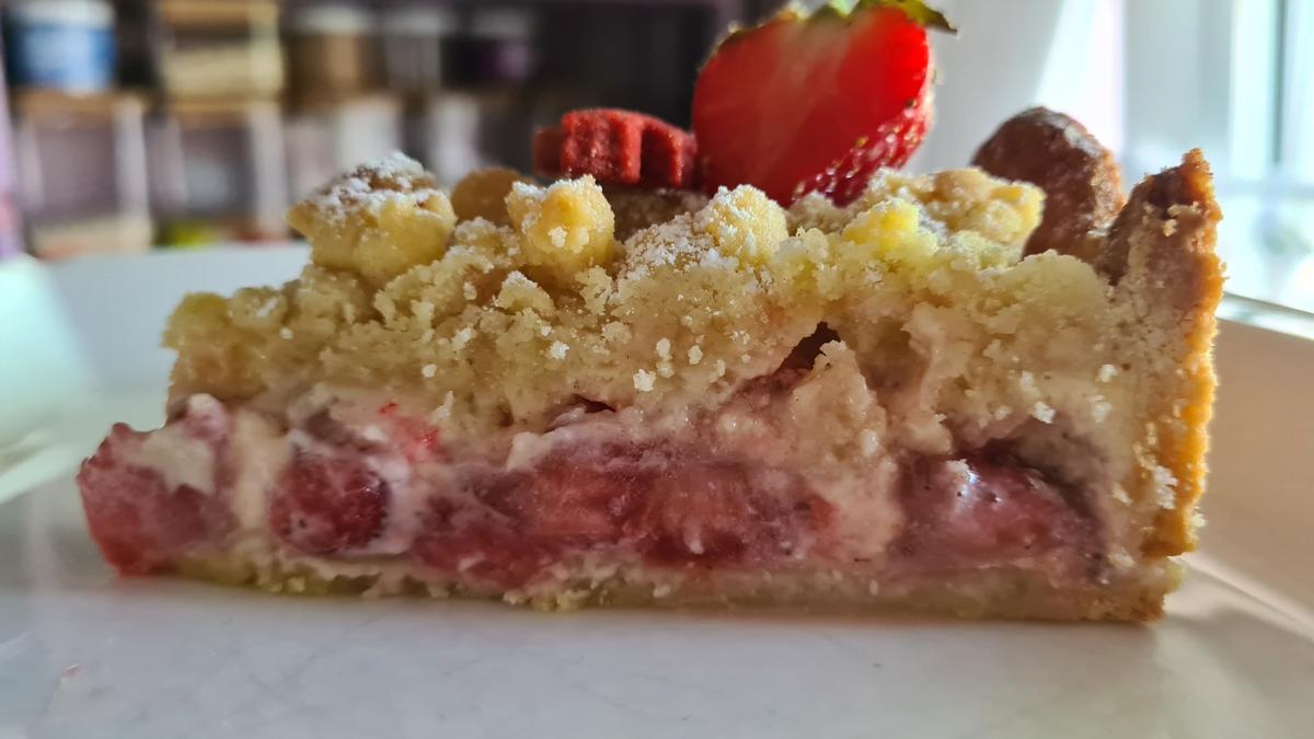 Erdbeerkuchen mit Streusel 26 cm form - Rezept - Bild Nr. 17405