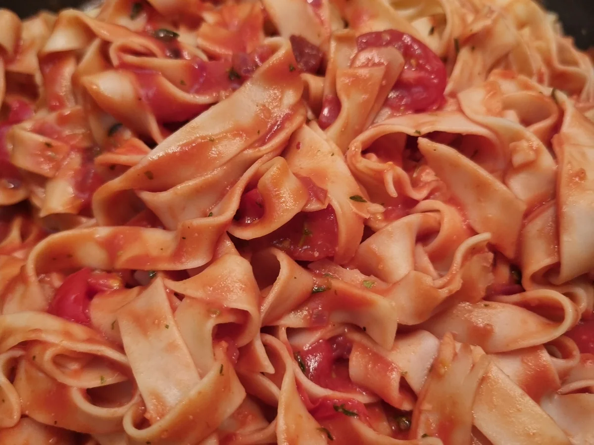 Pasta mit Tomatensauce - Rezept - Bild Nr. 17416